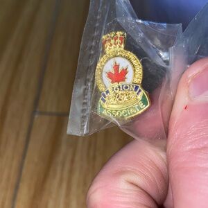 Legion Associate Member Pin - Gold and Red Design